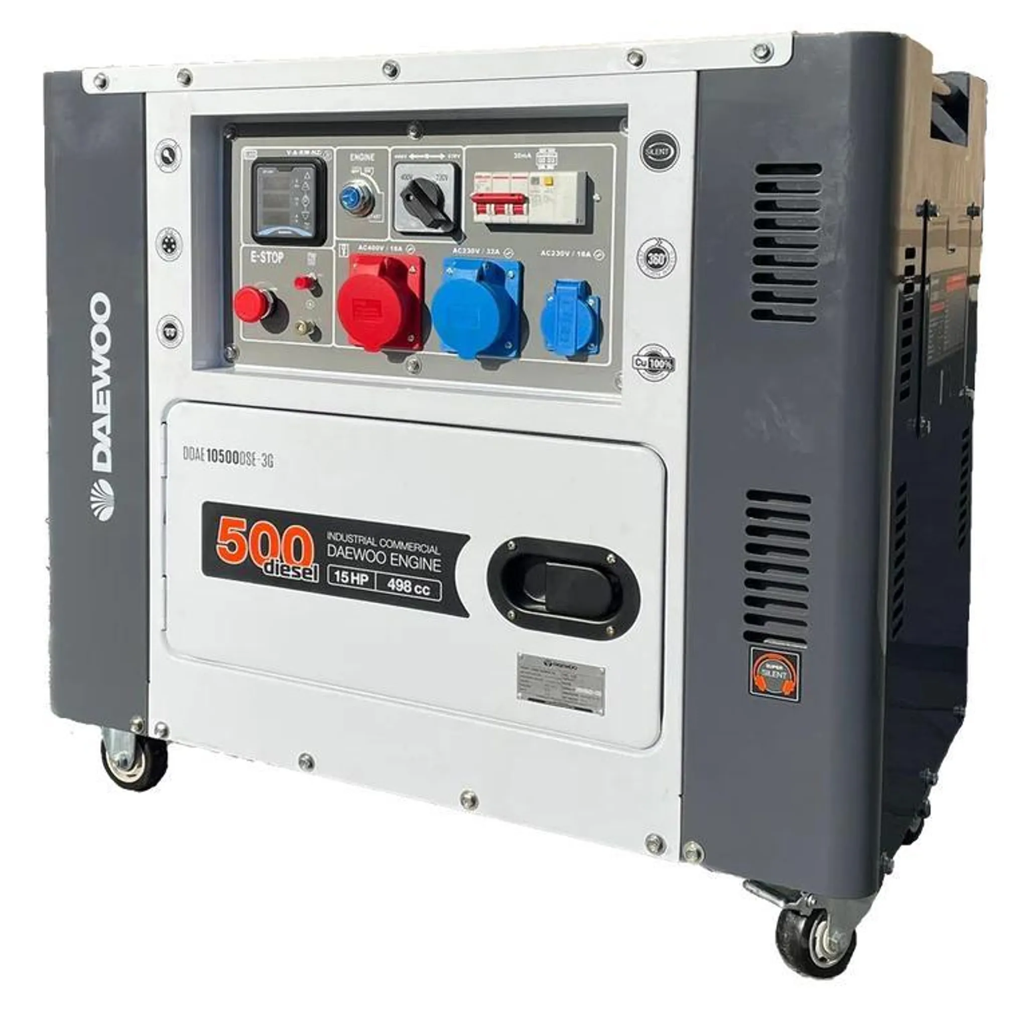 Diesel Stromgenerator Daewoo DDAE10500DSE-3G – 8,1 kVA, Elektrostart, 230V/400V