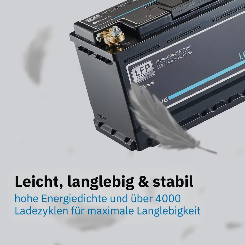 Lithium Versorgungsbatterie 150Ah LC 150 LT 12V LiFePO4 Versorgungsbatterie 150 Ah – Bild 2