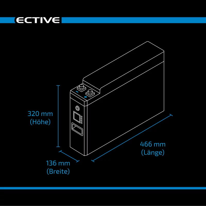 Lithium Versorgungsbatterie 200Ah LC 200L LT Slim 12V LiFePO4 – Bild 16