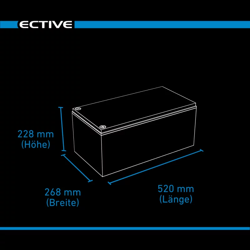 Lithium Versorgungsbatterie 300Ah LC 300L LT Slim 12V LiFePO4 – Bild 8