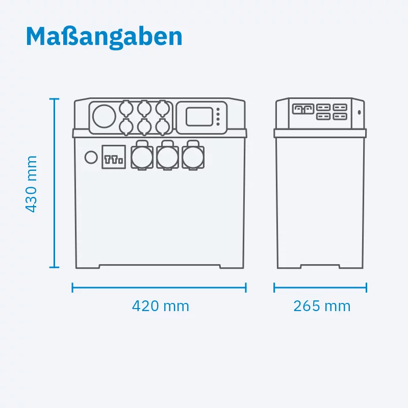 Powerstation AccuBox 300S 3000W 3840Wh LiFePO4 Powerstation – Bild 14