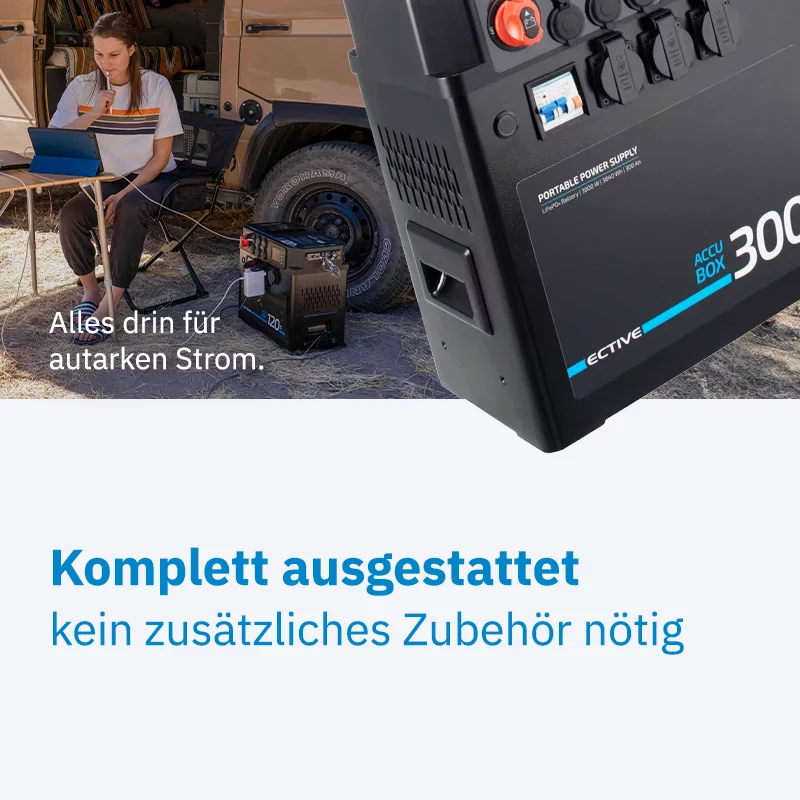 Powerstation AccuBox 300S 3000W 3840Wh LiFePO4 Powerstation – Bild 3