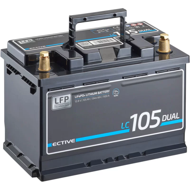 Dual Versorgungsbatterie LC 105 105Ah 12V 1344Wh 1100A – Bild 6