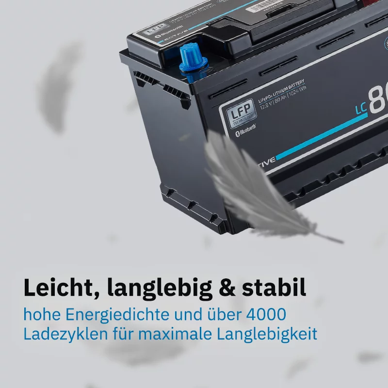 Versorgungsbatterie LC 80 LT 12V LiFePO4 80 Ah – Bild 2