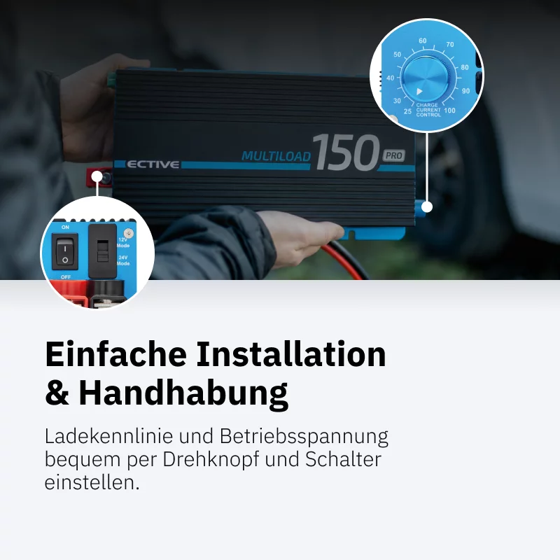 Multiload 150 PRO 150A/12V und 75A/24V Batterieladegerät Gen. 3 – Bild 3