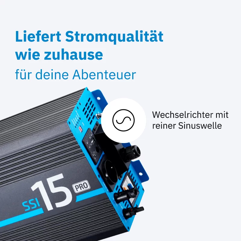 Sinus-Wechselrichter SSI 15 1500W/12V PRO – Bild 2