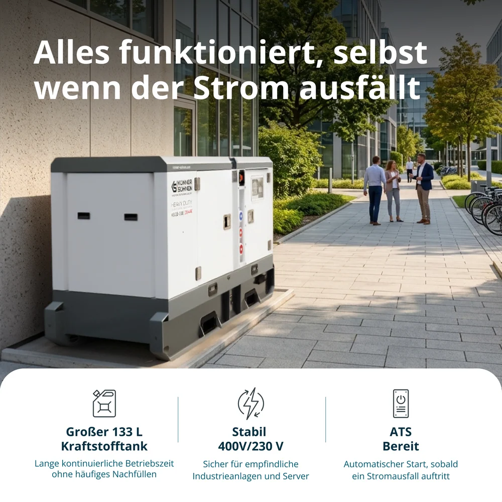 Dieselkraftwerk 35 kVA Industrie Stromerzeuger KS 35-3BE Diesel – Bild 6